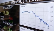 円急伸、一時155円30銭　日銀利上げ確実視で円買い