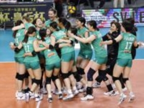 男子は名古屋が3度目の優勝　全日本バレー、女子は大阪MがV