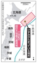 北海道・十勝沖海底下ひずみ蓄積　超巨大地震起きる準備整った状態
