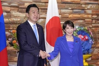 インフラ整備、モンゴルと協力　高市首相、首脳会談で確認