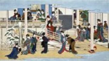 歌麿の肉筆「深川の雪」11億円　日本人が落札、香港競売で