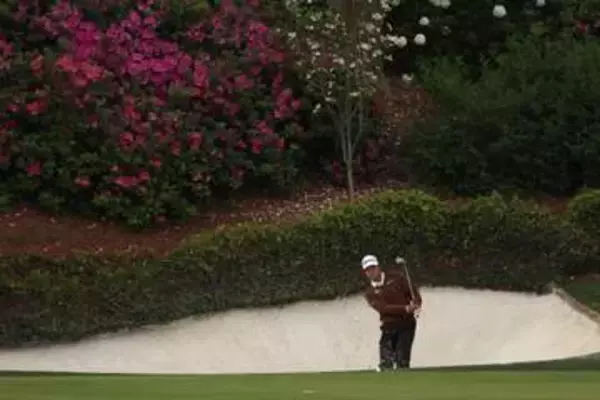 松山、マスターズVへ意気込み　9日開幕、後輩と練習ラウンド