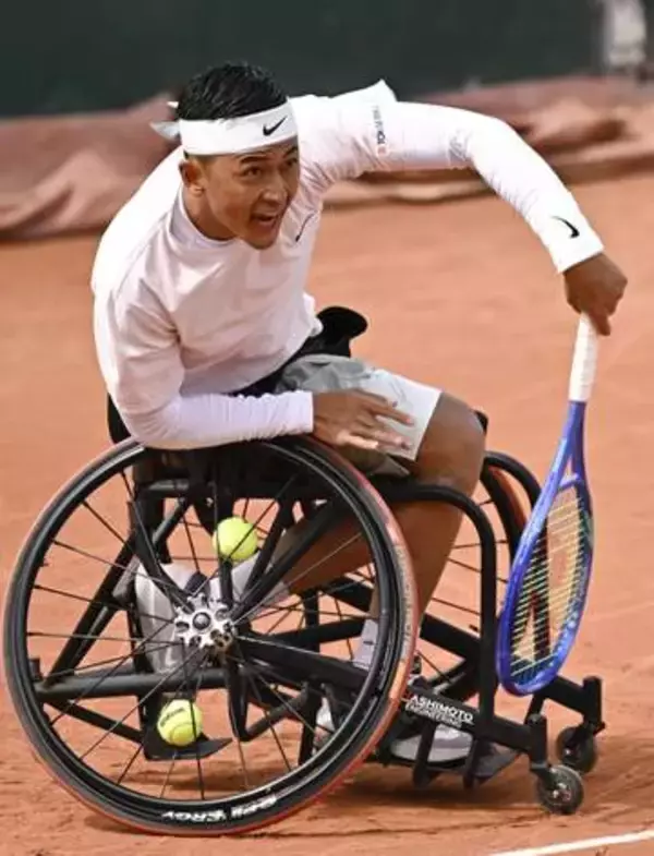 小田、上地が準決勝進出　全仏テニス車いすの部