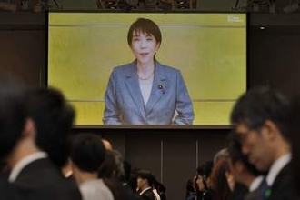 高市首相「決断へ議論進める」　改憲派集会にメッセージ
