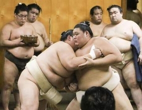 大の里20番、復活Vへ好調　連合稽古「優勝したい」
