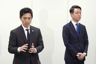 小浜京都、米原ルートの2案支持　北陸新幹線延伸で大阪知事