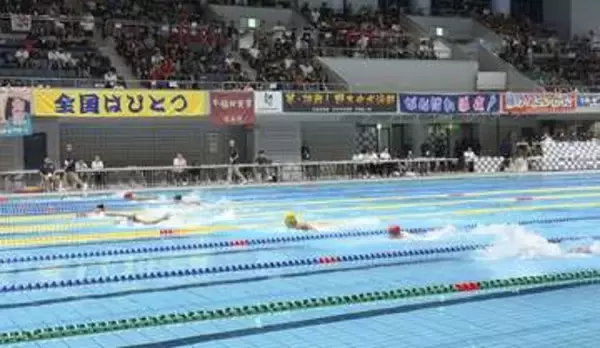現行方式、最後の全中大会　広島で競泳始まる