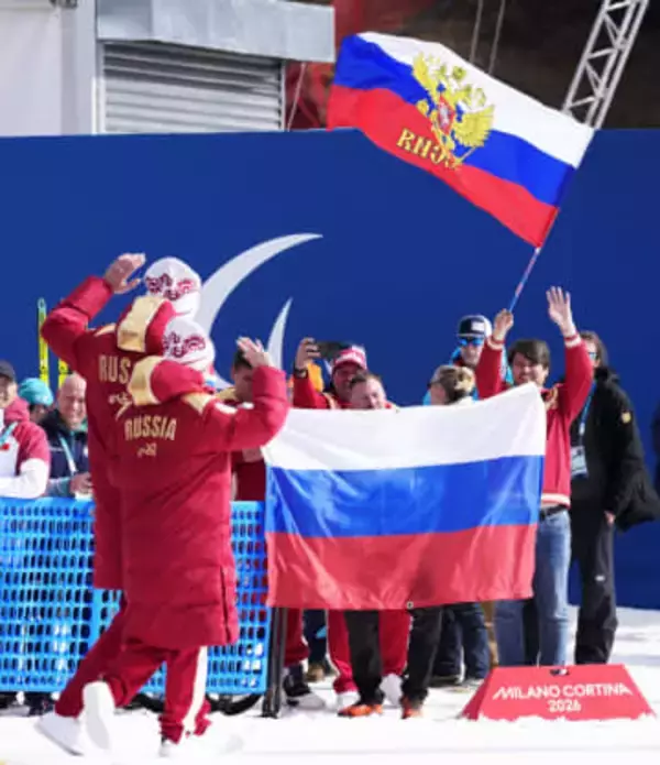 冬季パラ、ロシア国歌に抗議噴出　ウクライナは閉会式も拒否