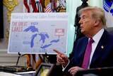 「「アメリカ湖」に改称指示　トランプ氏、カナダと対立」の画像1