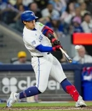 岡本が1安打1打点、大谷は1番　鈴木1安打、村上は無安打