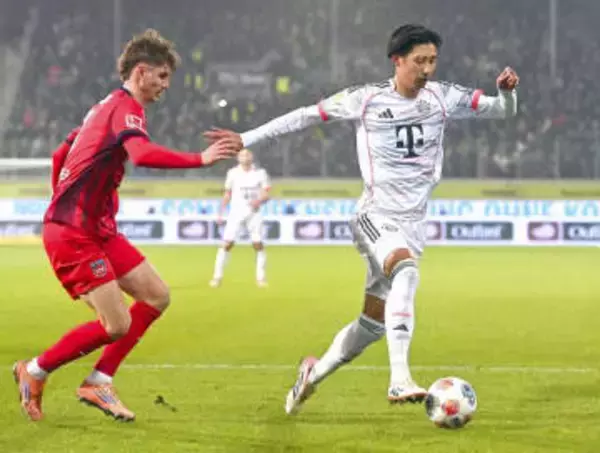 伊藤洋輝のBミュンヘンは快勝　ドイツ1部ハイデンハイム戦