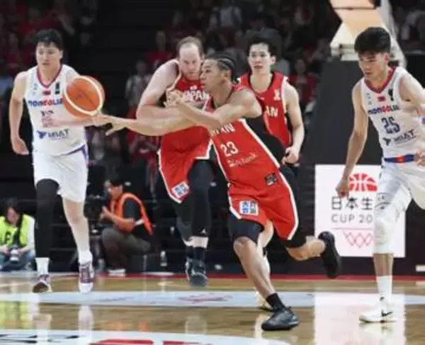 バスケ男子、日本が逆転勝ち　国際強化試合、モンゴル戦