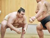 「大関・安青錦「重圧受け入れる」　綱とりへ鍛錬、稽古公開」の画像1