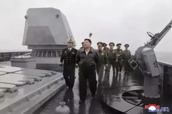 北朝鮮の駆逐艦、6月に就役か　金正恩氏、海軍引き渡し命令