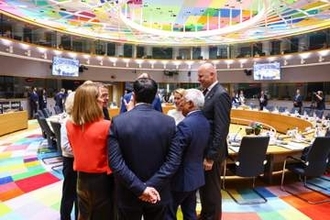 ウクライナ支援強化を協議　EU首脳会議