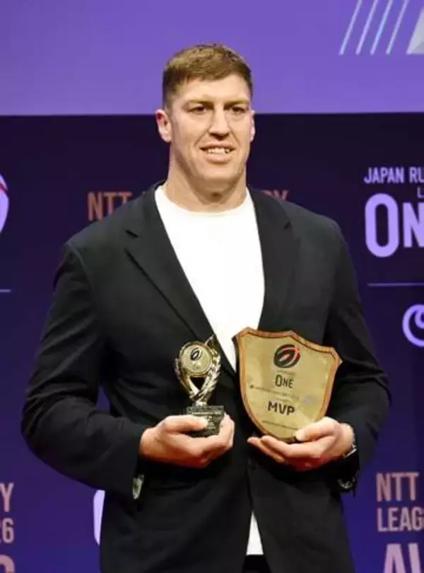 神戸のレタリックが初のMVP　ラグビーリーグワン年間表彰式