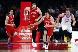 バスケ男子、台湾下し4強　アジア大会、サッカーも快勝