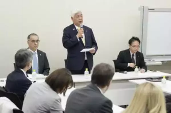 イスラエル大使に沈静化要請　超党派議連、和平合意も