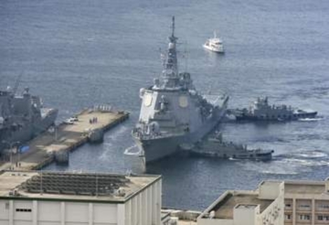 海自イージス艦、佐世保帰港　米に長期派遣でトマホーク搭載
