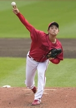 楽0―3広（14日）　岡本、7回無失点で5勝目