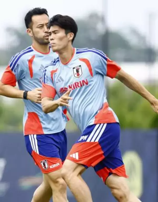 日本、ブラジル戦へ練習　久保は別メニューで調整