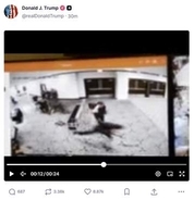 トランプ氏「憲法に対する攻撃」　記者会見で非難、自ら動画を投稿