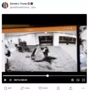 トランプ氏「憲法に対する攻撃」　記者会見で非難、自ら動画を投稿