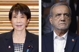 首相、ホルムズ通航料徴収に反対　イラン大統領との電話会談で表明