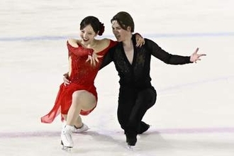 本田、宇野組デビュー戦4位発進　アイスダンス全日本選手権予選会