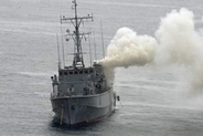 掃海艇の配管から燃料漏れで発火　海自、福岡沖の沈没事故で