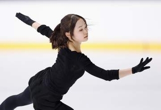 島田3A、トルソワ4回転　フィギュア木下杯公式練習