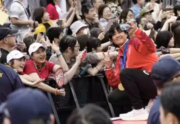 ソフトボールの後藤「いい大会」　メダリスト祝福イベント