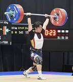 「重量挙げ、男子65キロ級は山下　全日本選手権」の画像1