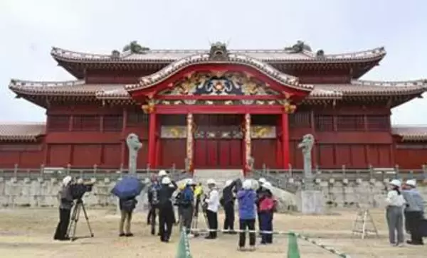 首里城、漆塗装が完了　11月公開へ準備着々
