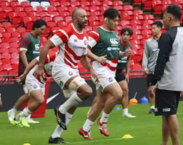 ウェンブリー競技場で最終調整　ラグビー日本代表、ロンドン