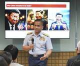 「習氏？風刺画写り中国激怒　比沿岸警備隊の報道官投稿」の画像1