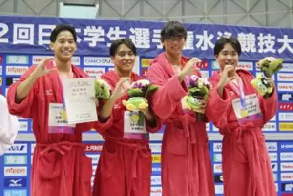 村佐が100m自由形で日本新　競泳の日本学生選手権