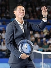 錦織「テニスが大好き」と感慨　東京・有明で引退セレモニー