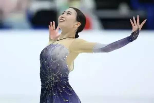 金沢純禾が女子SP首位　フィギュア・ジュニアGP