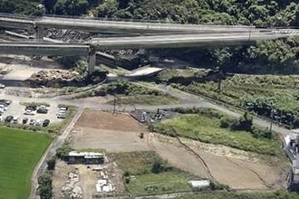 熊本地震の被災状況、3Dで確認　南九州道、長崎県の眉山