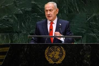 「イラン体制は崩壊」と主張　イスラエル首相演説、多数退席