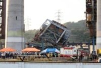 韓国、発電所施設倒壊7人下敷き　南東部・蔚山