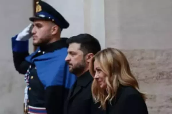 イタリア、対ロ圧力維持を確認　ウクライナと首脳会談