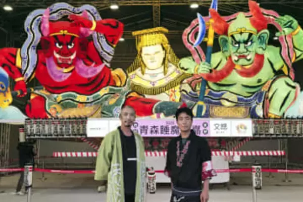 青森ねぶた、台湾で披露　ランタンフェスで行進