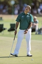 松山伸ばせず、逆転優勝は絶望的　マスターズ、パット不調で天仰ぐ