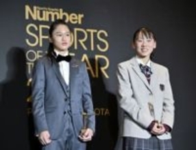 陸上の久保凜にニューフェース賞　スポーツ誌「ナンバー」表彰式