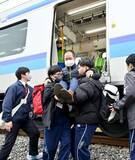 「JR仙石線、津波想定で訓練　ワンマン運転、線路降り逃げる」の画像1