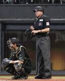 「全球場で球審がヘルメット　NPB通達、頭部直撃受け」の画像1