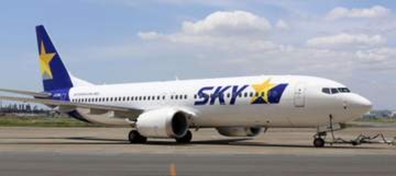 737MAXを国内初導入　スカイマーク、羽田で公開
