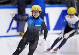 女子の長森遥南が2冠　全日本ショートトラック開幕